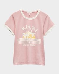 Miami Boxy Ringer Tee