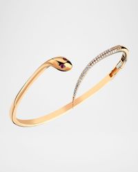 Serpent Diamond and Ruby Bracelet