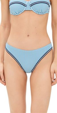 Solid & Striped The Tati Bottoms French Blue x Brule Stripe M