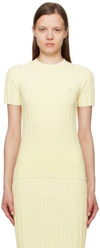Maison Kitsuné Yellow Baby Fox T-Shirt