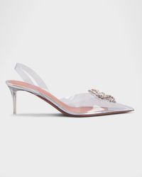Rosie Clear Bow Halter Pumps