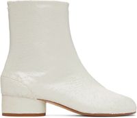 Maison Margiela White Tabi Ankle Boots