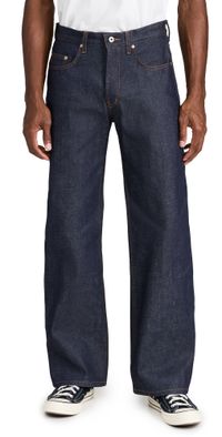Naked & Famous Denim Strong Guy Dirty Fade Selvedge Jeans Indigo 36