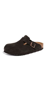 Birkenstock Boston Soft Footbed Clogs - Narrow Mocha 36