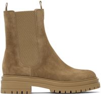 Gianvito Rossi Bottes Chester beiges
