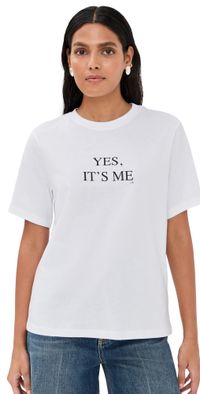 Victoria Beckham Yes, Its Me Slogan Tee White XL