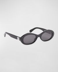 Edison Oval Acetate Sunglasses