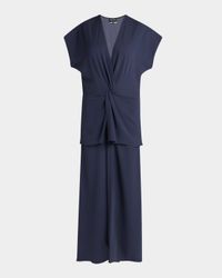 Tiered Soft Silk Gown