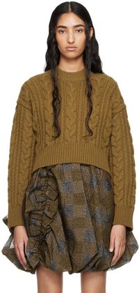 Cecilie Bahnsen Brown Vibeke Sweater