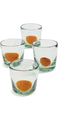Studio Conchita Lunar M Glasses Set of 4 Orange One Size