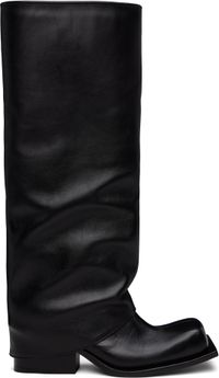 FIDAN NOVRUZOVA Black Havva Chunky Heel Tall Boots