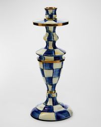 Royal Check Medium Pillar Candlestick