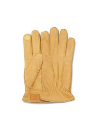 Men's 3 Point Leather Suede Gloves - Chestnut - Size XL
