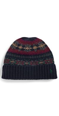Polo Ralph Lauren Fair Isle Beanie Navy Multi One Size