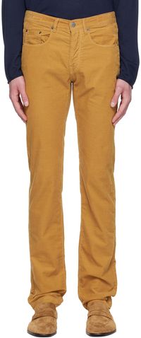 Massimo Alba Yellow Alunga Trousers