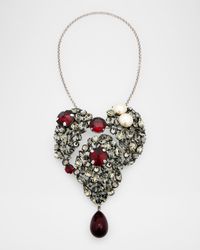 Le Coeur Fetiche Heart Necklace with Convertible Brooch
