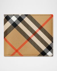 Men's Check Bifold Wallet