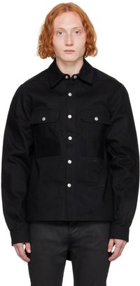 Rick Owens DRKSHDW Blouson écourté noir en denim - Porterville