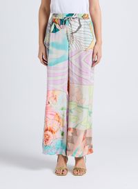 Mes Demoiselles - Pantalon large fluide en soie - Taille 42 - Multicolore