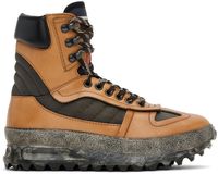 Maison Margiela Bottes d'escalade brun clair et noir