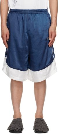 We11done Navy Selldone Track Shorts