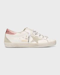 Super-Star Mixed Leather Low-Top Sneakers