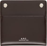 A.P.C. Brown André Bifold Card Holder