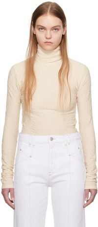 Isabel Marant Col roulé Joyela blanc cassé