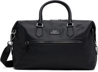 Polo Ralph Lauren Black Smooth Leather Large Duffle Bag