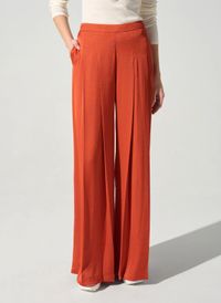 Cotelac - Pantalon large satiné - Taille 4 - Orange