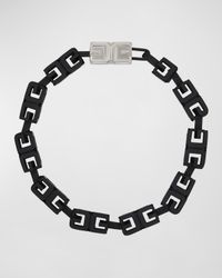 Men's Enamel G-Cube Necklace