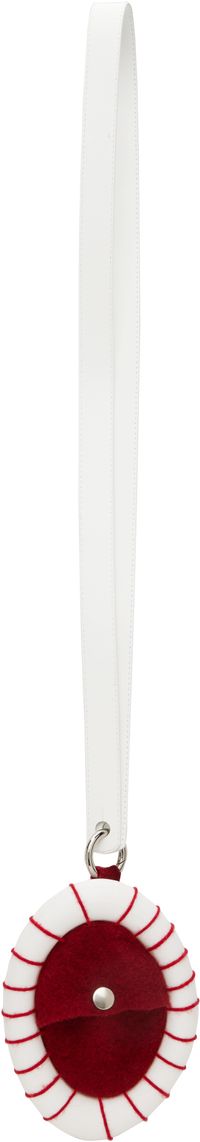 Stanley Raffington White & Red Curve Pouch