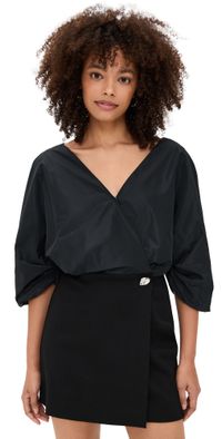 STAUD Orion Mini Dress Black 4