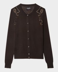 Missya Western Strass Cashmere Cardigan