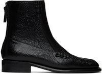 HEREU Black Quadra Grainy Boots