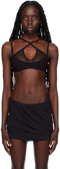The Attico Soutien-gorge Amos noir