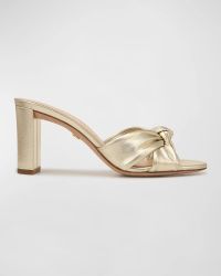 Ganita Metallic Knot Slide Sandals