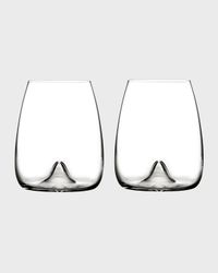 Elegance Stemless Wine Glasses, Set of 2
