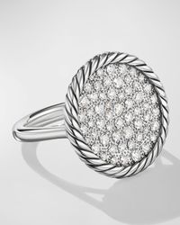 Elements Ring with Diamonds in Silver, 21.2mm