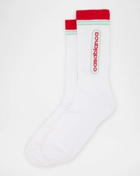 Men's Logo-Printed Sport Crew Socks