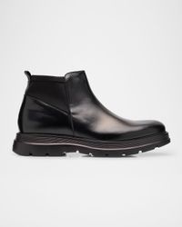 Men's Aiden Leather and Neoprene Chelsea Boots