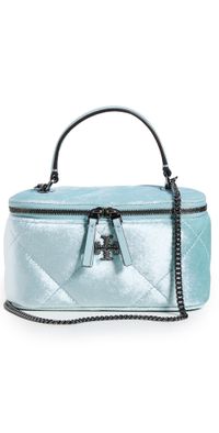 Tory Burch Kira Pave Logo Velvet Diamond Vanity Case Mist One Size