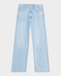 Featherweight Logan Mid-Rise Wide-Leg Jeans