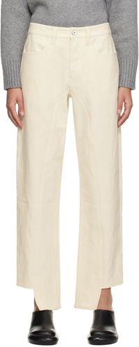 Jil Sander Off-White Stepped Cuff Trousers