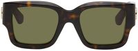 Gucci Lunettes de soleil carrées brunes
