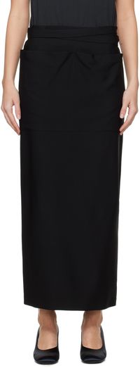 The Row Black Millie Maxi Skirt