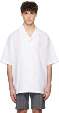 Moschino White Laurel Crown Emblem Shirt