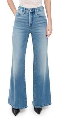 Good American Soft Tech Good Waist Palazzo Jeans Indigo1146 8