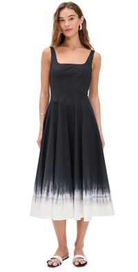 STAUD Wells Dress Onyx Ombre 14