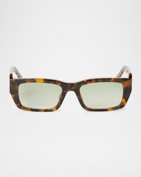Palm Rectangle Acetate Sunglasses
